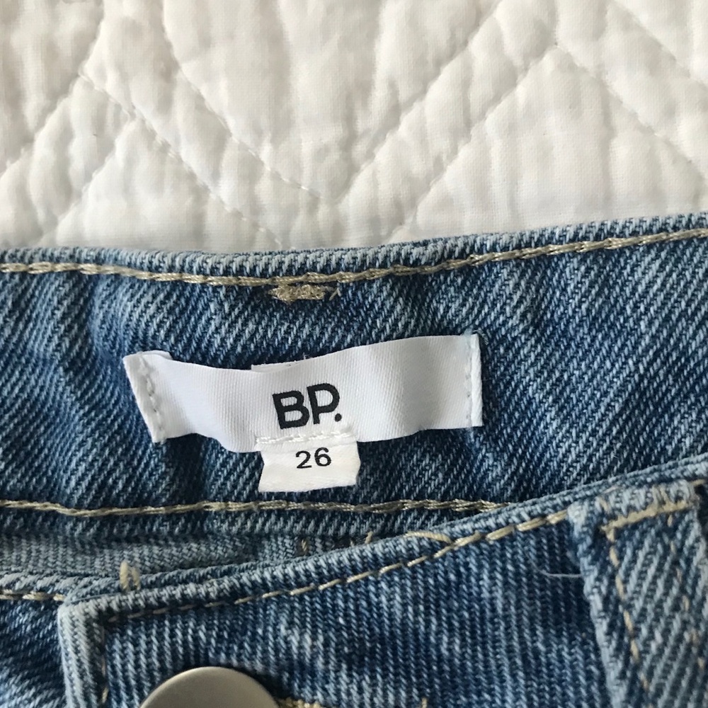 Bp Blue Ripped Distressed High Rise Mom Jeans - Picture 10 of 14